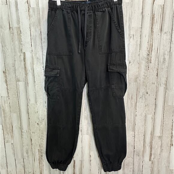 Aeropostale High Rise Cargo Jogger Pants XS Black Skater Grunge Gorpcore EUC - Picture 1 of 9